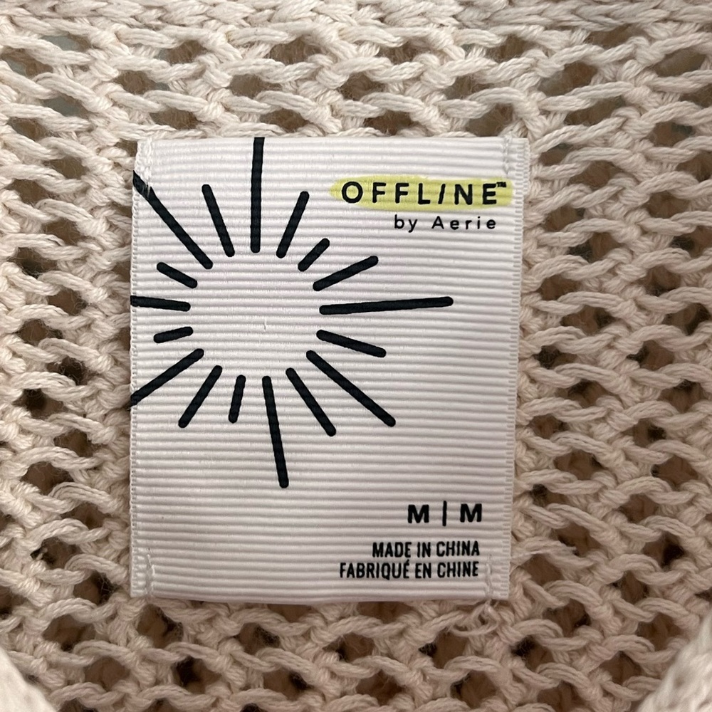 ❌Offline by Aerie Crochet Sweater & Shorts Set Size Medium - Picture 4 of 16